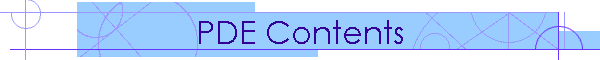 PDE Contents